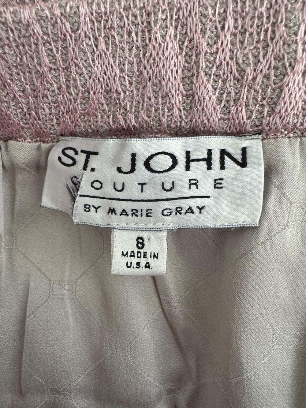 St.John - Couture by Marie Gray blush pink suit - Picture 8 of 14